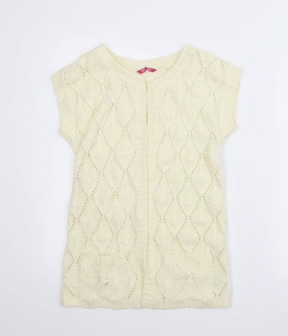 YD Girls Ivory   Cardigan Jumper Size 11-12 Years