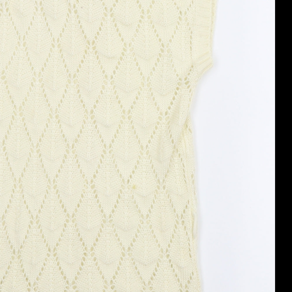 YD Girls Ivory   Cardigan Jumper Size 11-12 Years