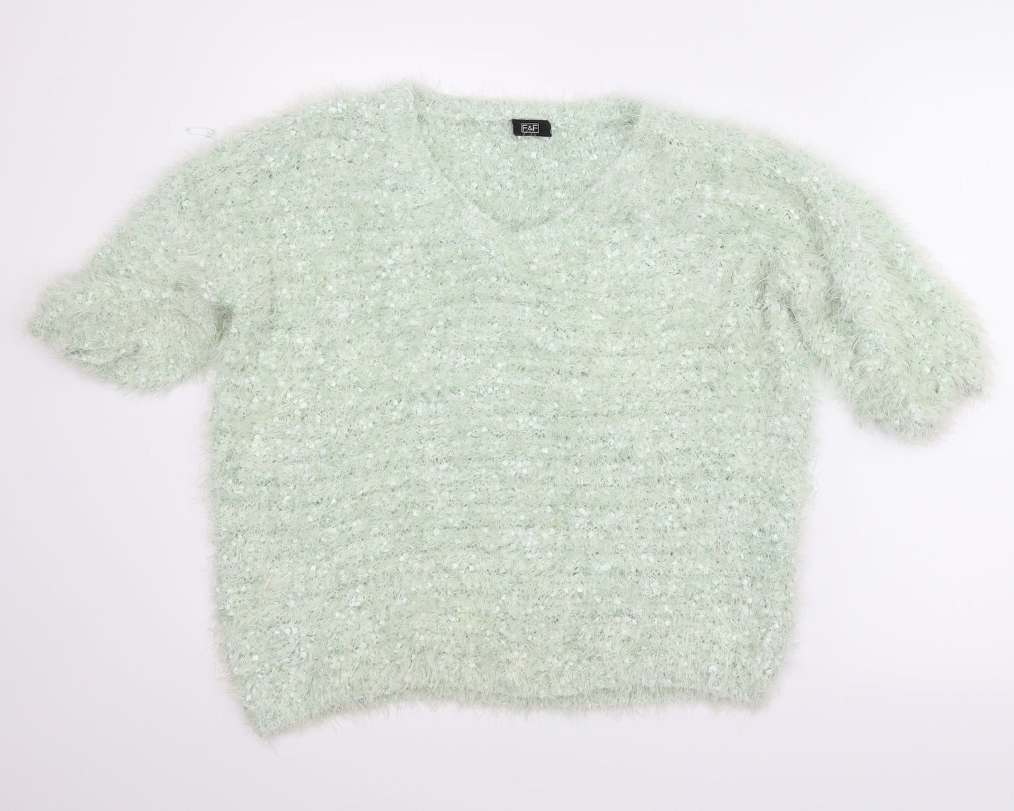 F&F Womens Green   Pullover Jumper Size 16