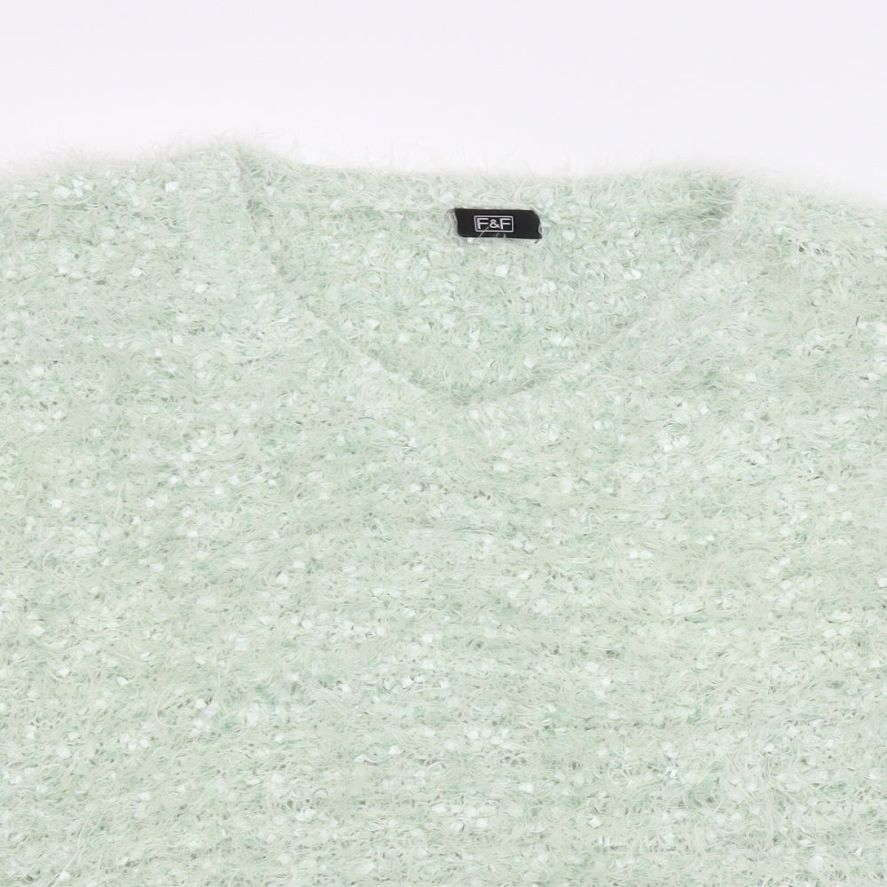F&F Womens Green   Pullover Jumper Size 16