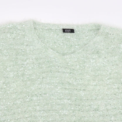 F&F Womens Green   Pullover Jumper Size 16
