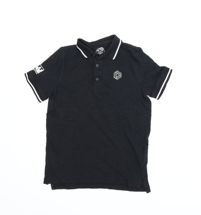 F&F Boys Black   Basic Polo Size 8-9 Years