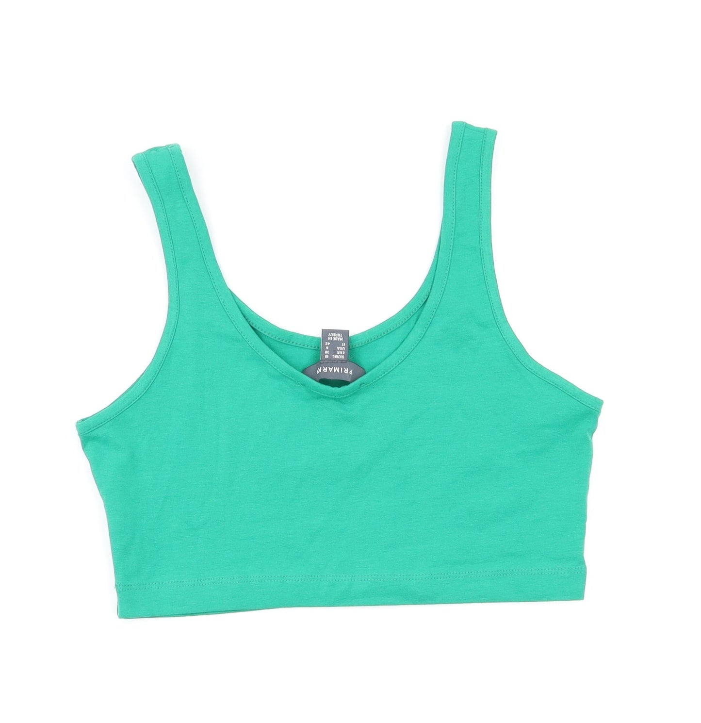 Primark Womens Green   Basic T-Shirt Size 10