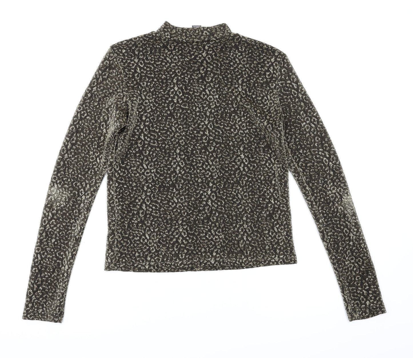 Primark  Womens Brown Animal Print  Basic T-Shirt Size XS