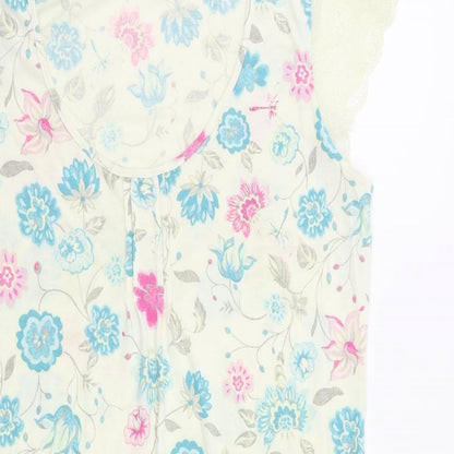 TU Womens Ivory Floral  Capri Dress Size 10
