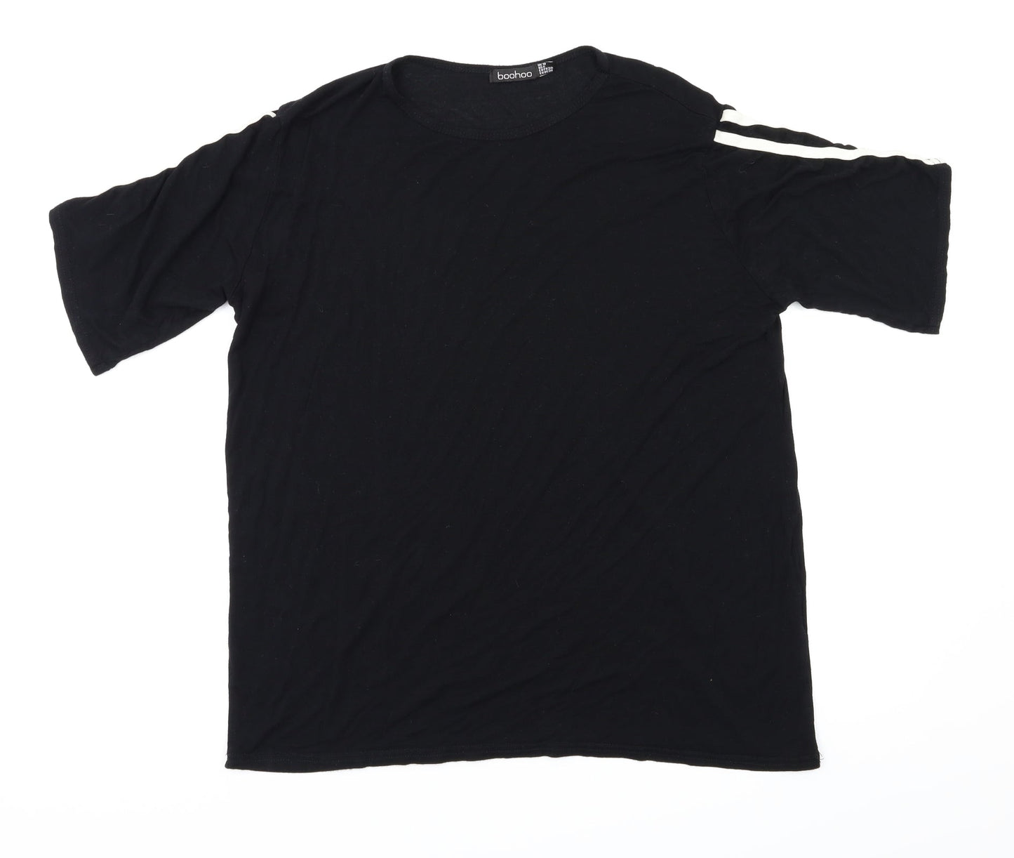 Boohoo Womens Black   Basic T-Shirt Size 10