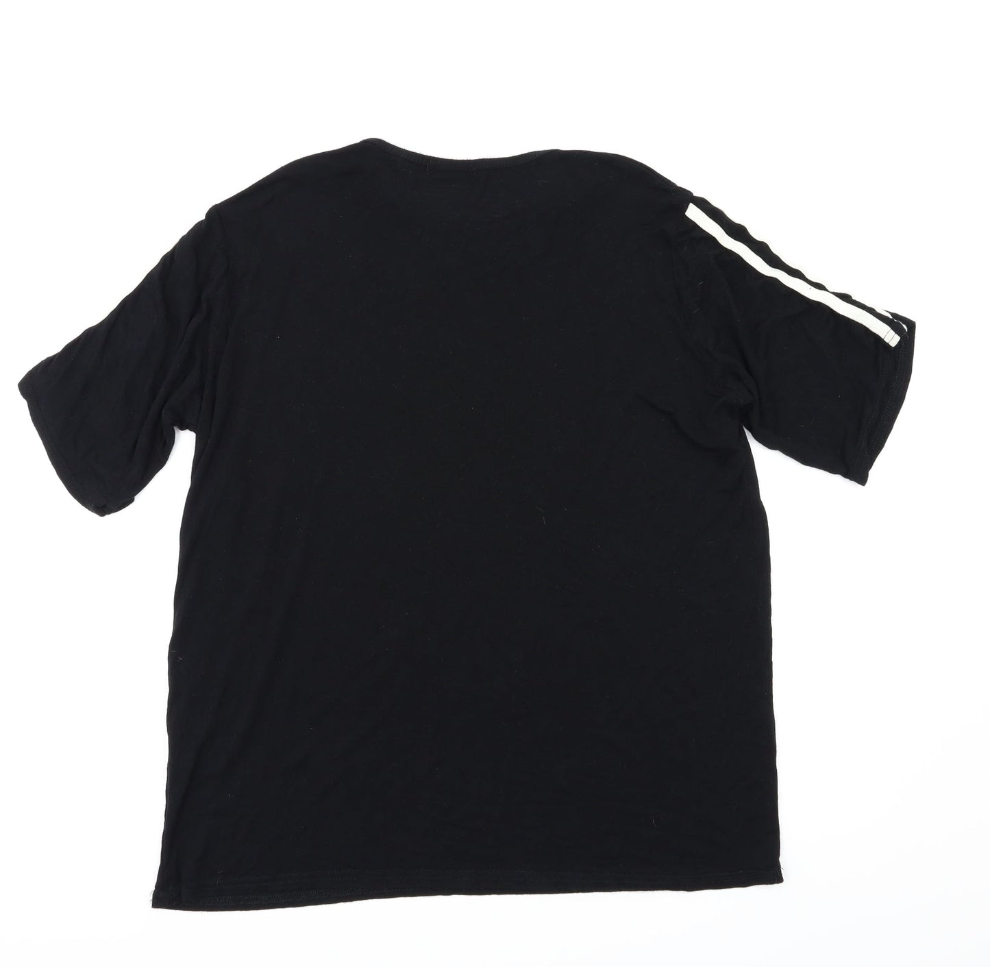 Boohoo Womens Black   Basic T-Shirt Size 10