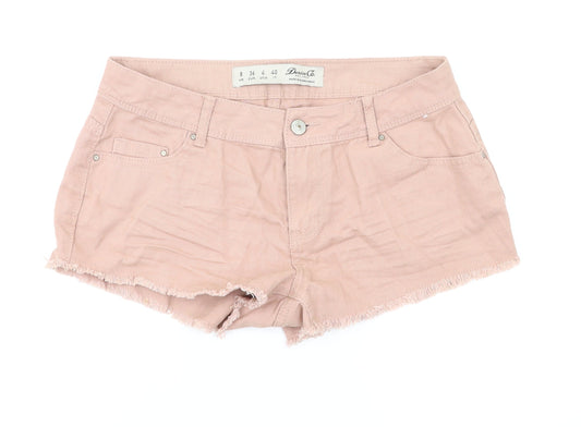 Denim &co  Womens Pink   Hot Pants Shorts Size 8