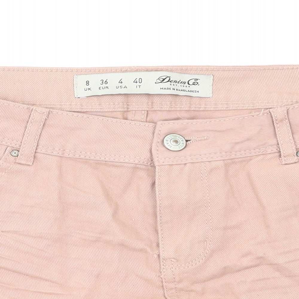 Denim &co  Womens Pink   Hot Pants Shorts Size 8