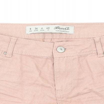 Denim &co  Womens Pink   Hot Pants Shorts Size 8
