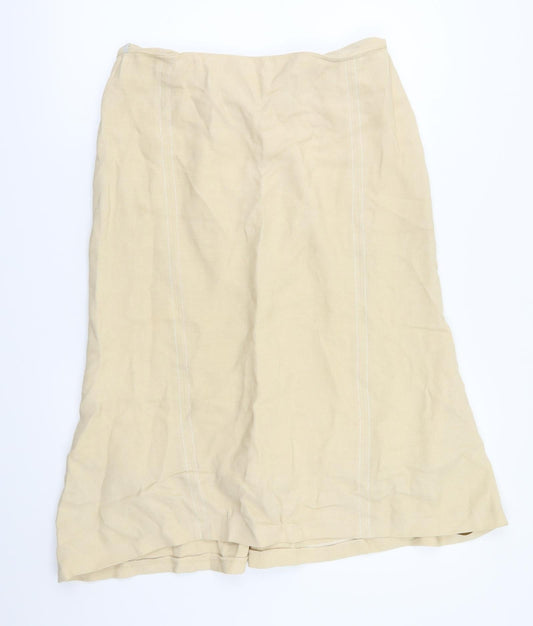 Coast Womens Beige   Flare Skirt Size 10