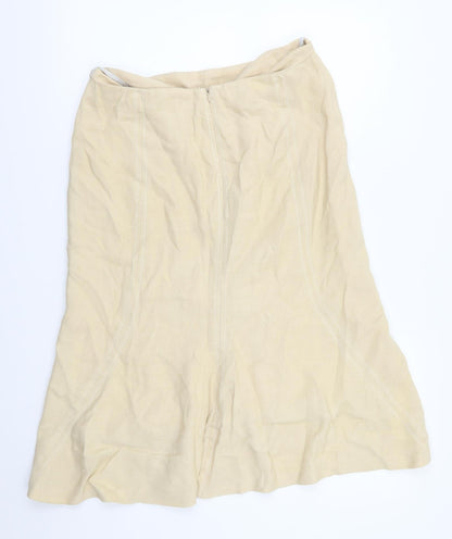 Coast Womens Beige   Flare Skirt Size 10