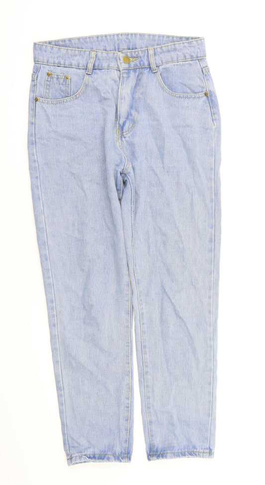 Womens UK Size S preworn Regular Fit Straight Blue Jeans
