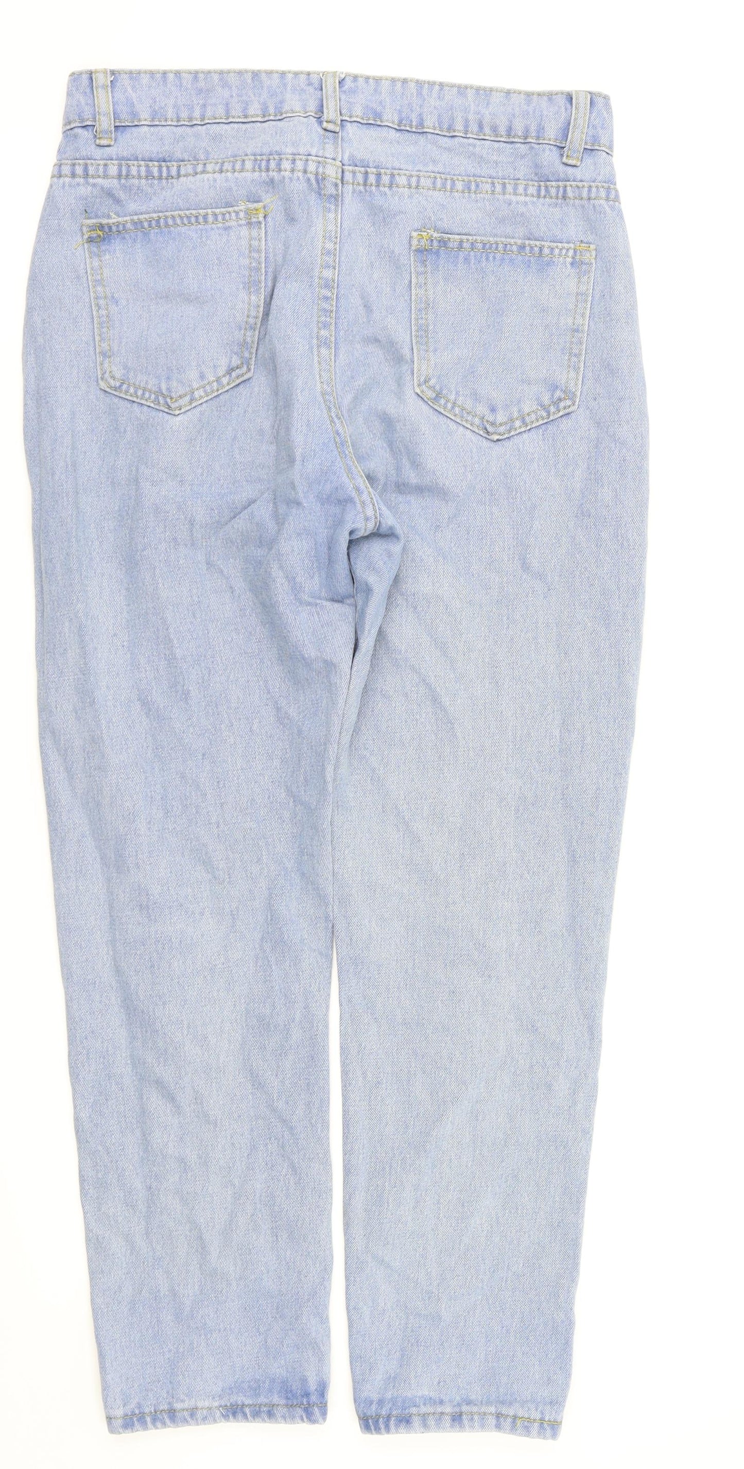 Womens UK Size S preworn Regular Fit Straight Blue Jeans