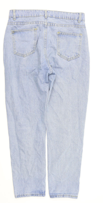 Womens UK Size S preworn Regular Fit Straight Blue Jeans