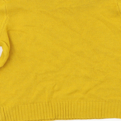 H&M Womens Yellow   Pullover Jumper Size S