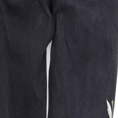 denim&co Womens Black   Skinny Jeans Size 12 L24 in