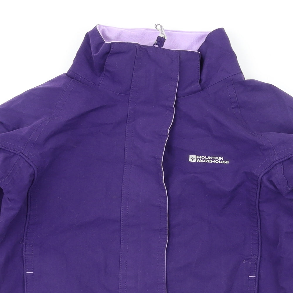 mountin Wearhouse Girls Purple   Basic Coat Coat Size 7-8 Years