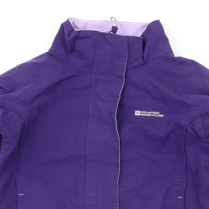 mountin Wearhouse Girls Purple   Basic Coat Coat Size 7-8 Years