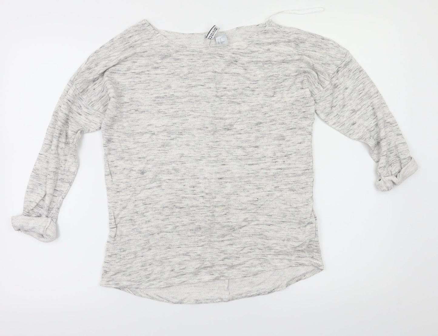 Womens UK Size XS H&M Grey Basic T-Shirt
