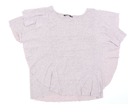 Womens UK Size XL Annabelle Pink Basic T-Shirt