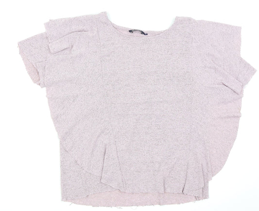 Womens UK Size XL Annabelle Pink Basic T-Shirt