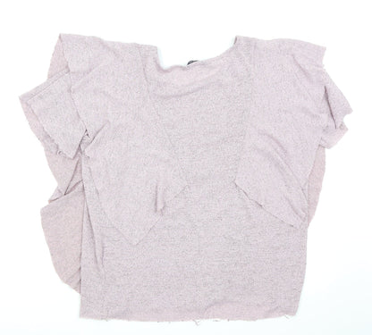 Womens UK Size XL Annabelle Pink Basic T-Shirt