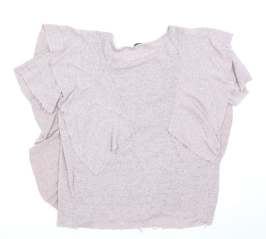 Womens UK Size XL Annabelle Pink Basic T-Shirt