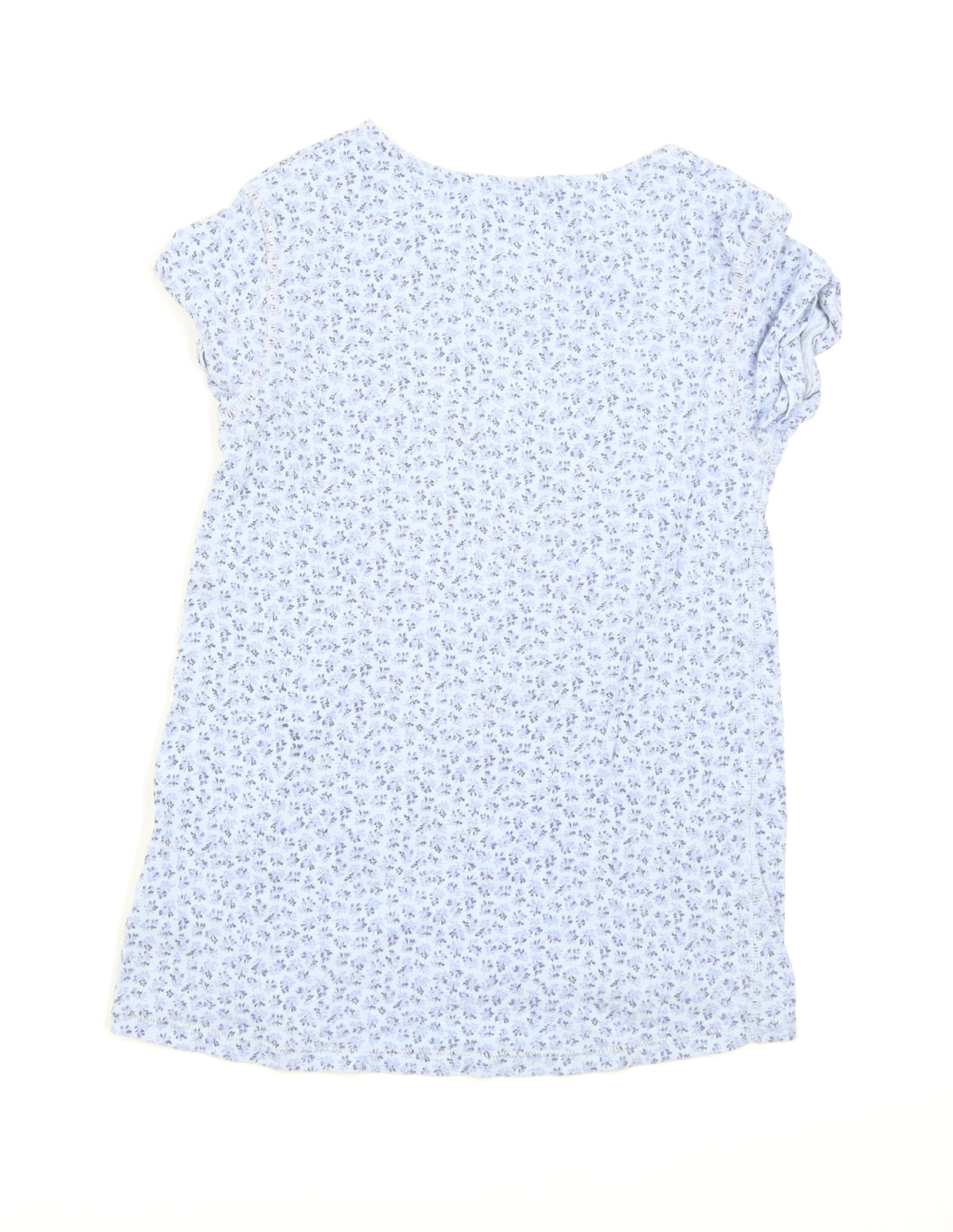 NEXT Girls Blue Floral  Basic T-Shirt Size 9 Years