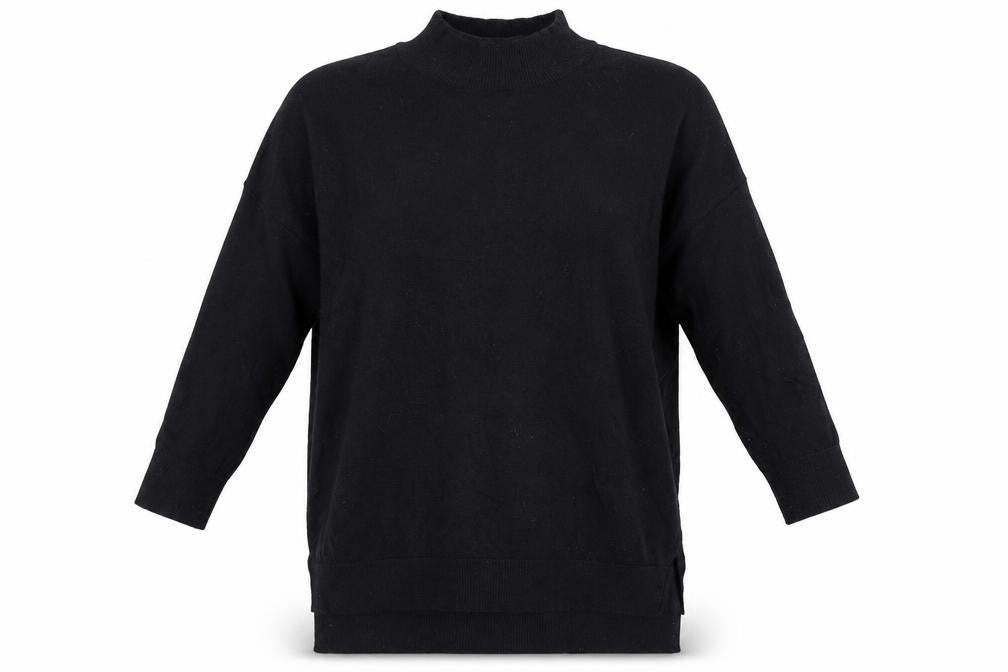 Womens UK Size 8 F&F Black Basic T-Shirt