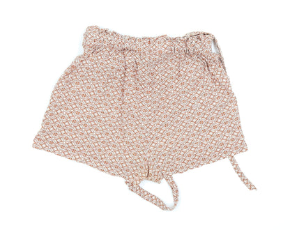 Primark Womens Beige Floral  Hot Pants Shorts Size 6