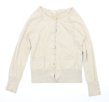 Red Herring Womens Beige   Cardigan Jumper Size 12