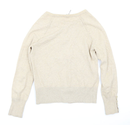 Red Herring Womens Beige   Cardigan Jumper Size 12