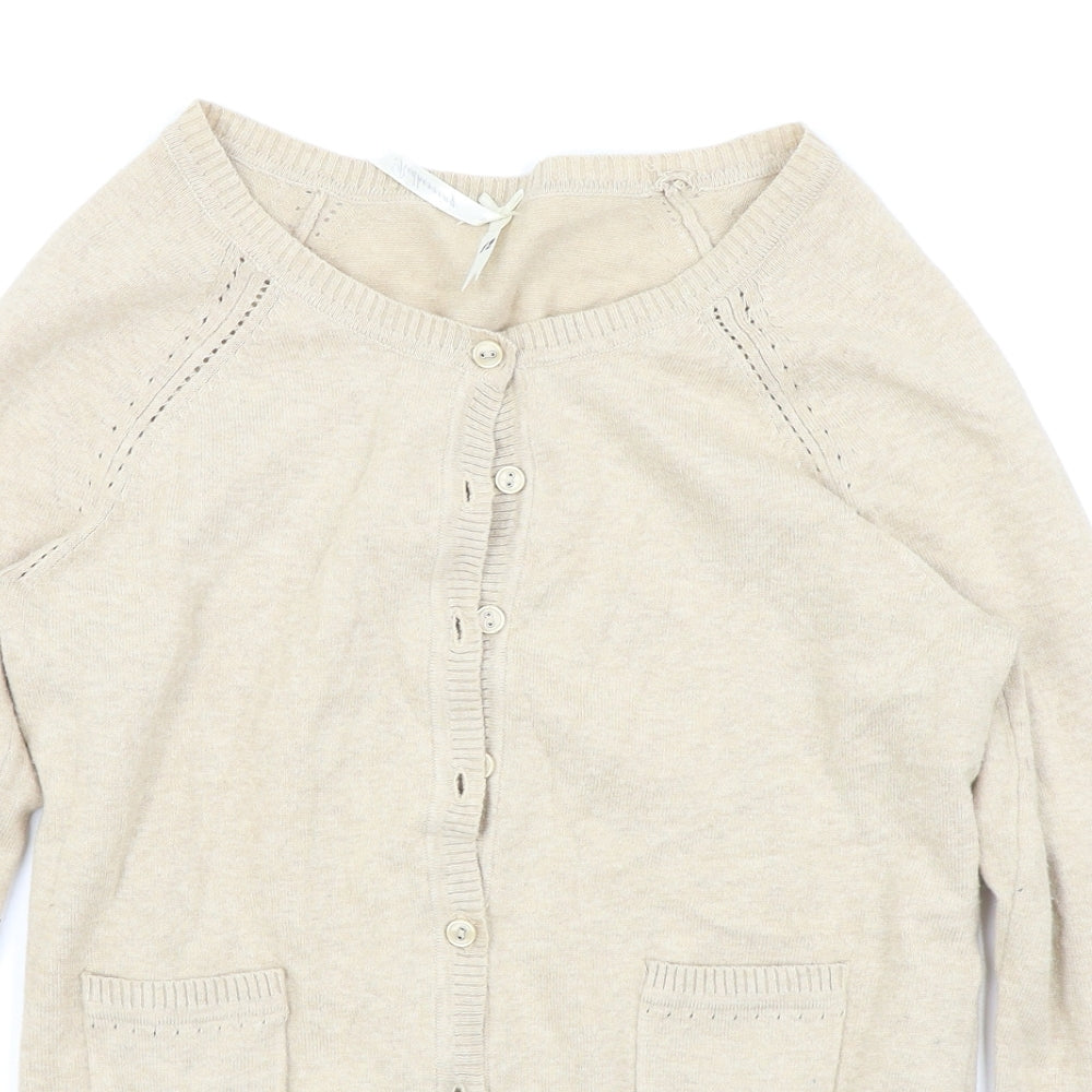 Red Herring Womens Beige   Cardigan Jumper Size 12