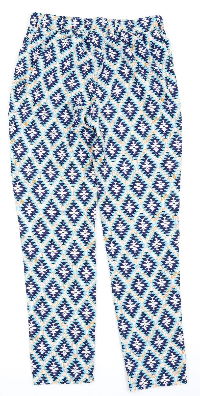 cameo rose Womens Multicoloured Geometric  Trousers  Size 10 L26 in