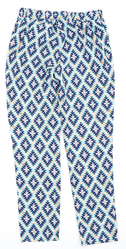 cameo rose Womens Multicoloured Geometric  Trousers  Size 10 L26 in