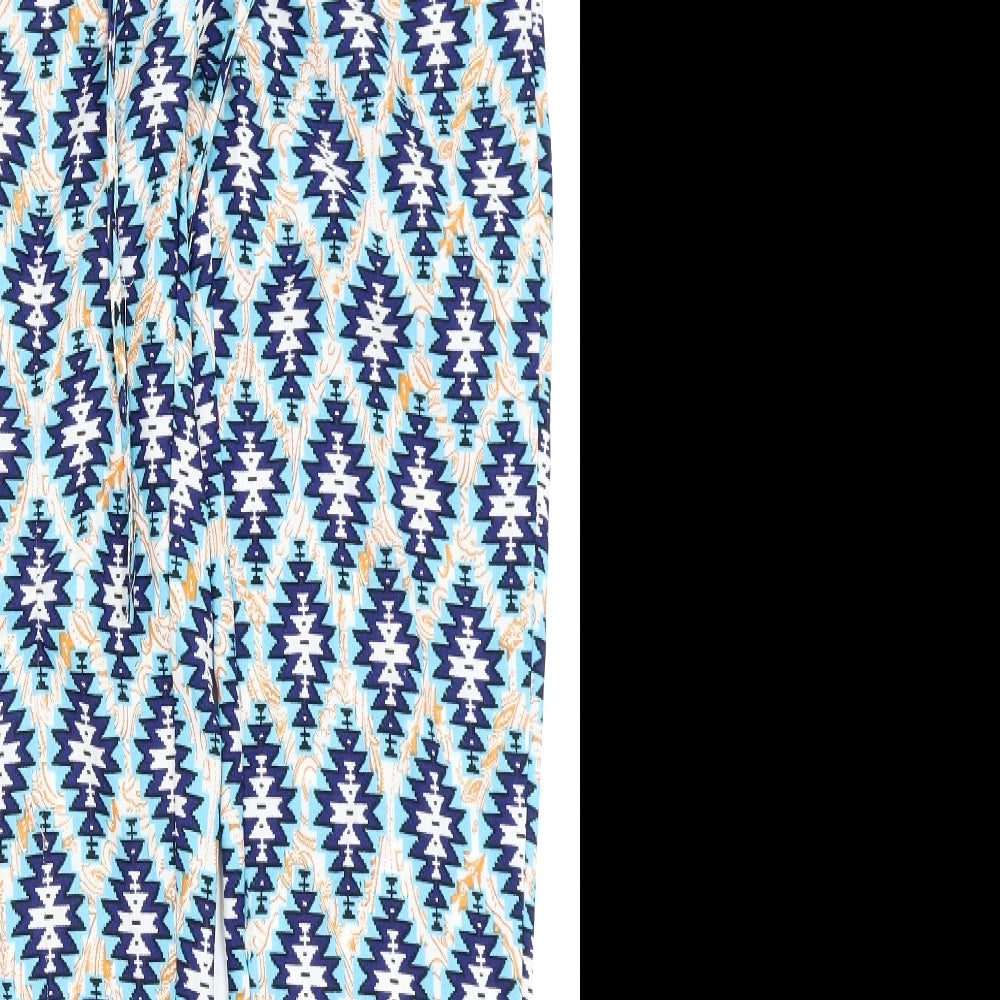 cameo rose Womens Multicoloured Geometric  Trousers  Size 10 L26 in