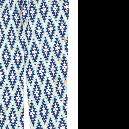 cameo rose Womens Multicoloured Geometric  Trousers  Size 10 L26 in