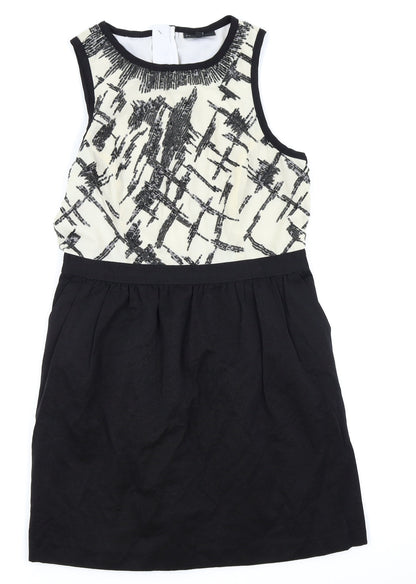 Warehouse Womens Black   Fit & Flare  Size 14