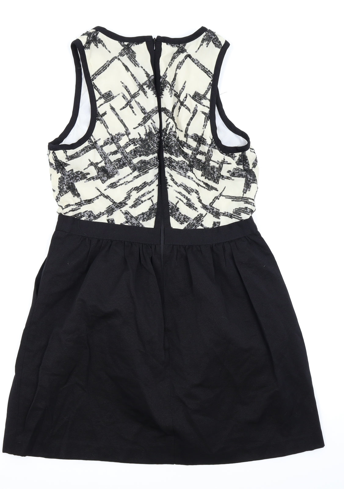 Warehouse Womens Black   Fit & Flare  Size 14