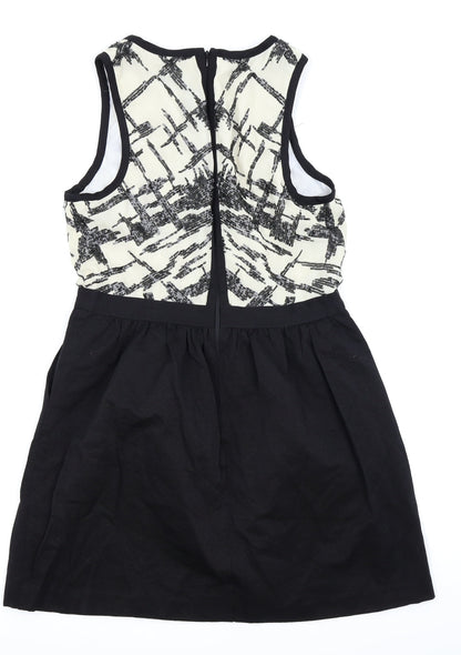 Warehouse Womens Black   Fit & Flare  Size 14