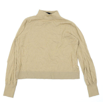 Womens UK Size 12 Topshop Beige Basic T-Shirt