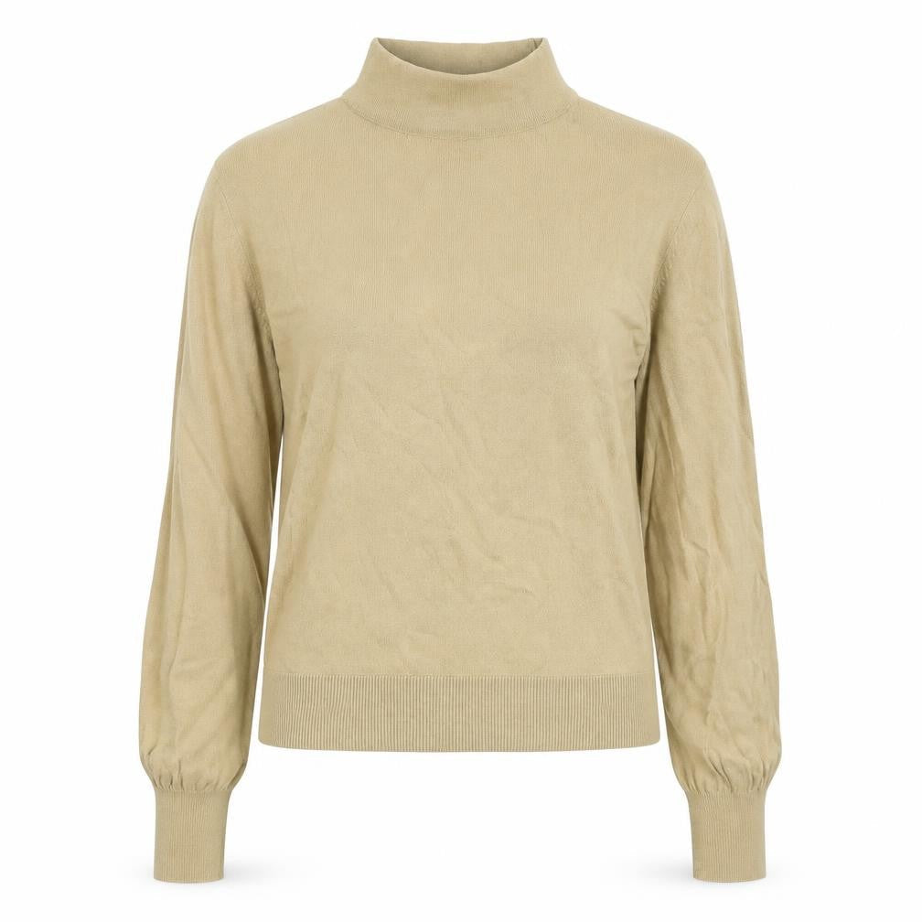 Womens UK Size 12 Topshop Beige Basic T-Shirt