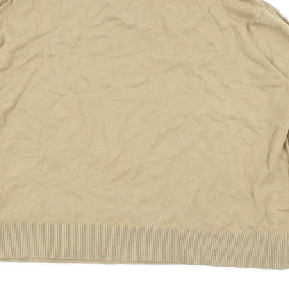 Womens UK Size 12 Topshop Beige Basic T-Shirt
