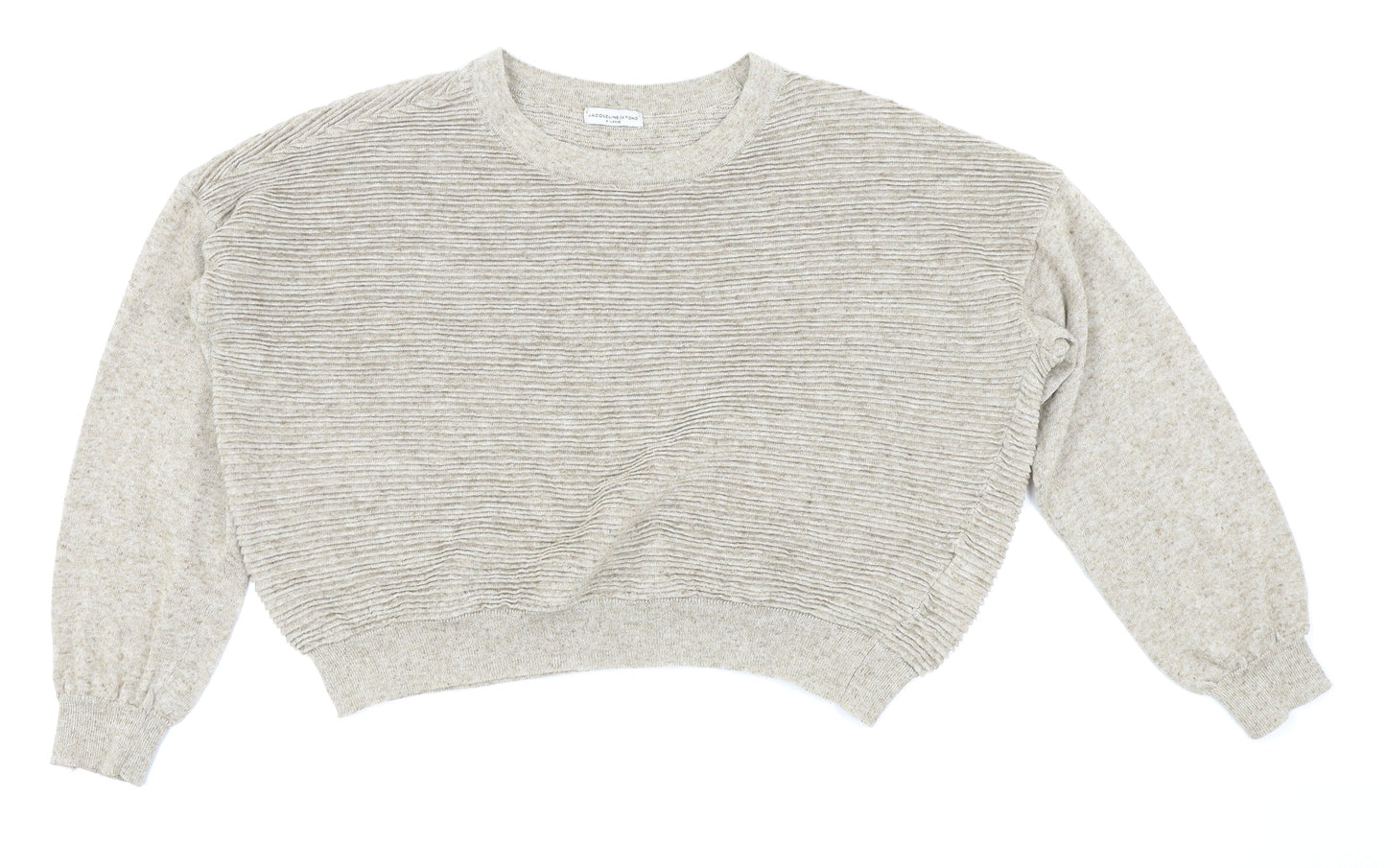 Jaqueline deYong Womens Beige   Pullover Jumper Size XL  - Crop jumper