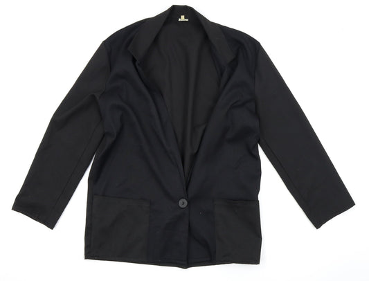 Womens UK Size 12 Preworn Regular Black Blazer