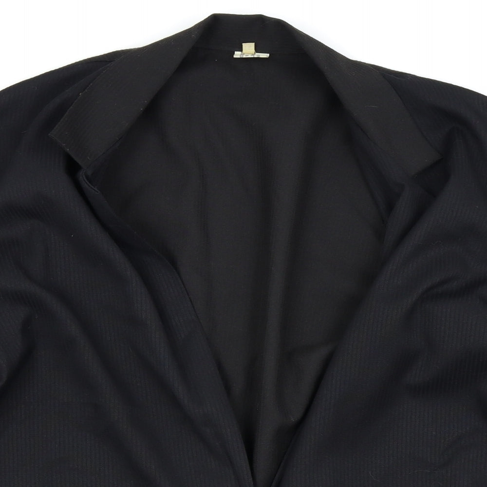 Womens UK Size 12 Preworn Regular Black Blazer