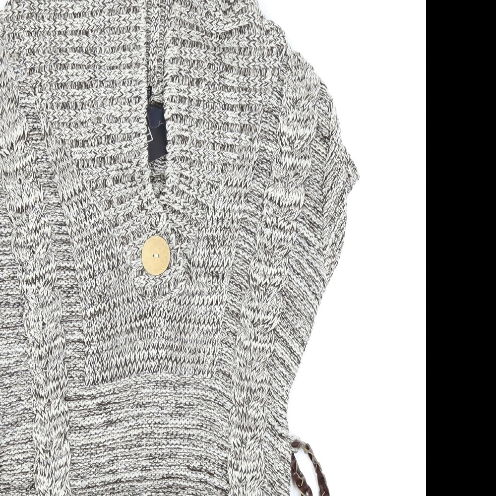 Pout Womens Brown   Pullover Hoodie Size M