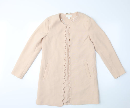 H&M Womens Beige   Overcoat Coat