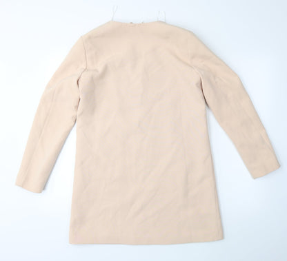 H&M Womens Beige   Overcoat Coat